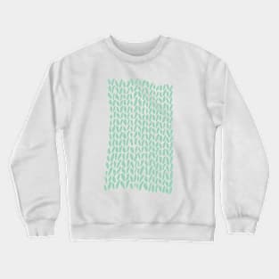 Hand Knit Zoom Mint Crewneck Sweatshirt